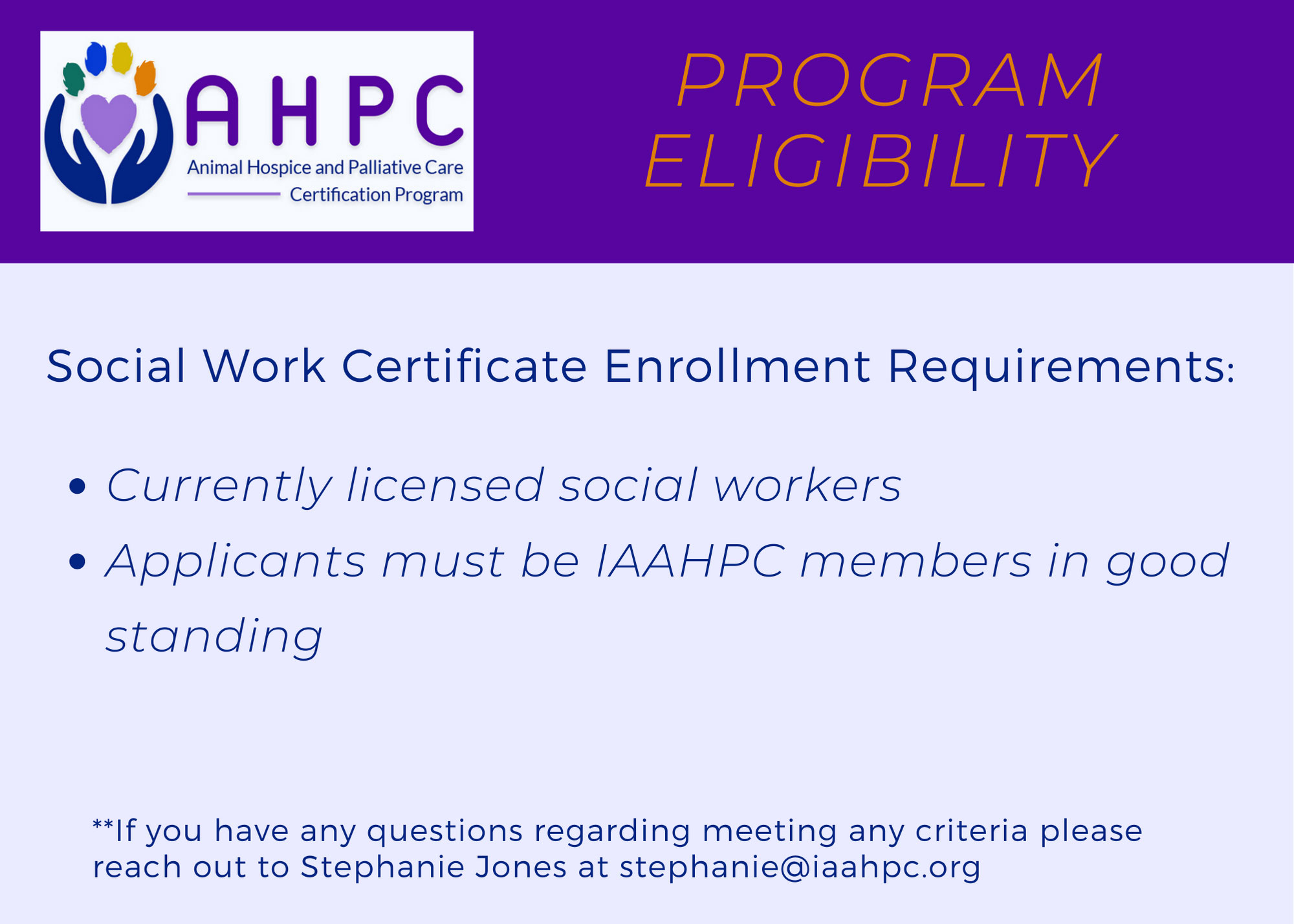 Obtain an AHPC Social Work Certificate IAAHPC